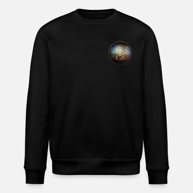 Zodiac - Sagittarius - Universe - Stanley/Stella ROLLER Unisex Organic Sweatshirt - black