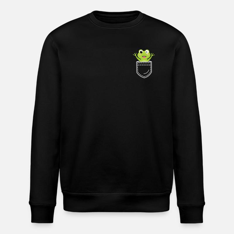 Grenouille grenouille - Sweat bio ROLLER Stanley/Stella Unisexe - noir