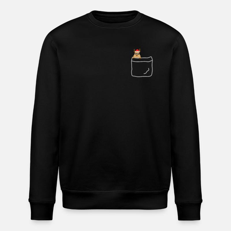 Poches rennes - Sweat bio ROLLER Stanley/Stella Unisexe - noir