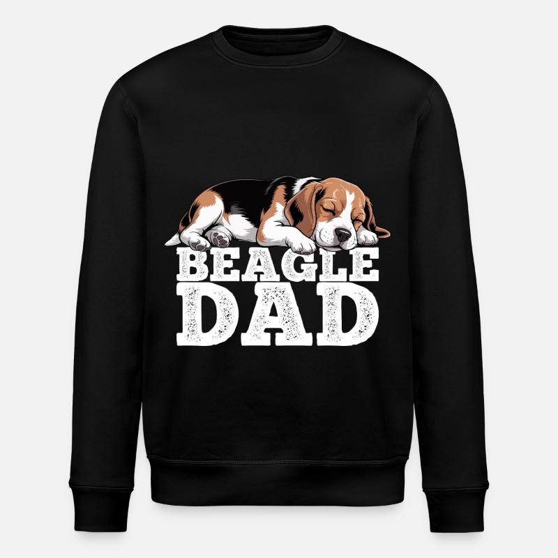 Papa Beagle - Sweat bio ROLLER Stanley/Stella Unisexe - noir