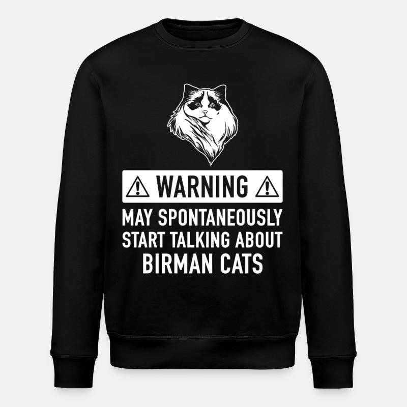 Idée drôle Birman cadeau - Sweat bio ROLLER Stanley/Stella Unisexe - noir