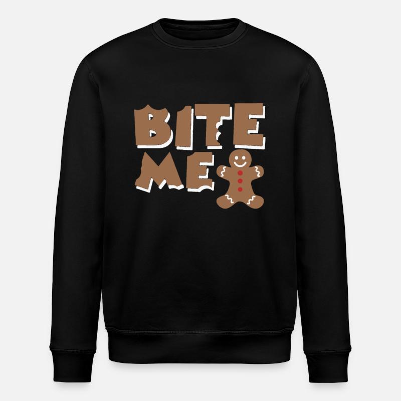 bite me - Stanley/Stella ROLLER Unisex Organic Sweatshirt - black