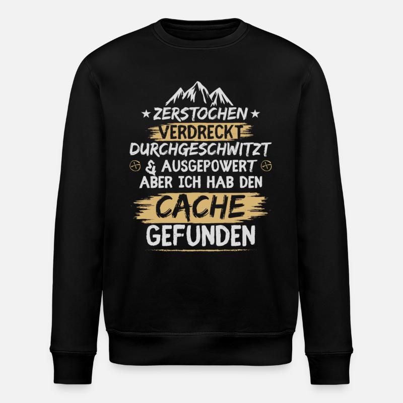 Zerstochen verdreckt durchgeschwitzt - Stanley/Stella Unisex Bio-Sweatshirt ROLLER - Schwarz