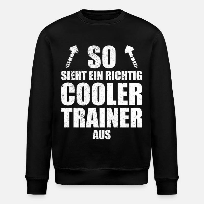 Trainer, trainerin, mannschaft, erste mannschaft, - Stanley/Stella Unisex Bio-Sweatshirt ROLLER - Schwarz