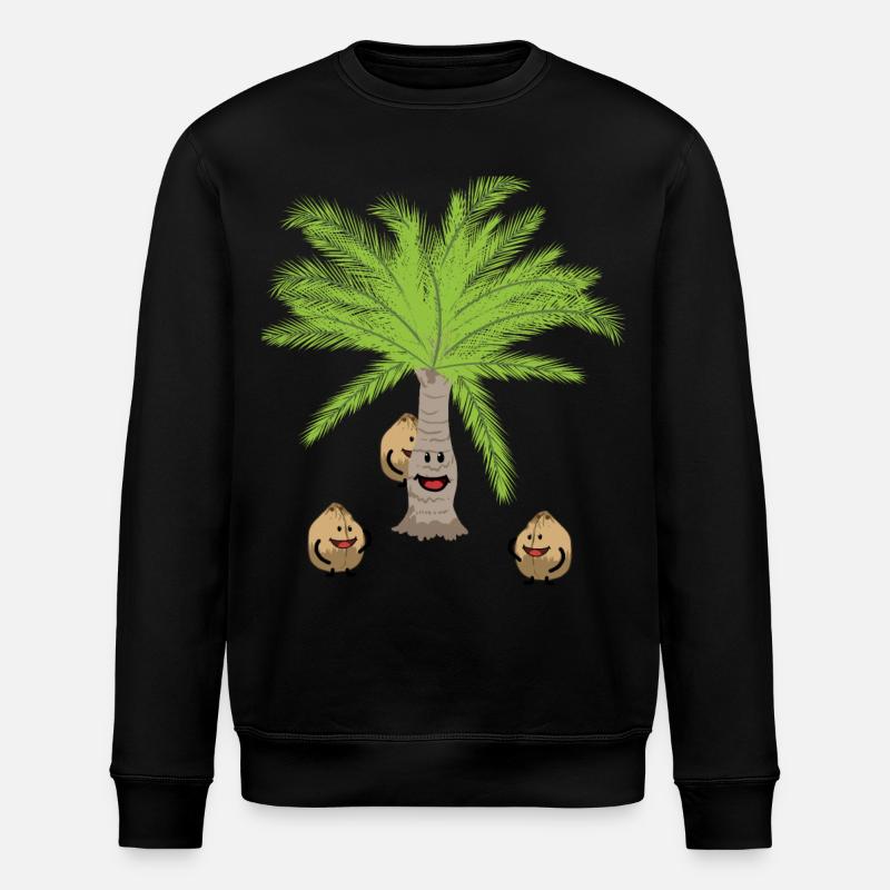 Cocotiers Noix Noix Botanique - Sweat bio ROLLER Stanley/Stella Unisexe - noir
