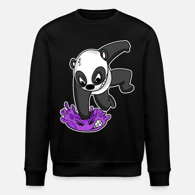 Panda Virus Combat - Sweat bio ROLLER Stanley/Stella Unisexe - noir