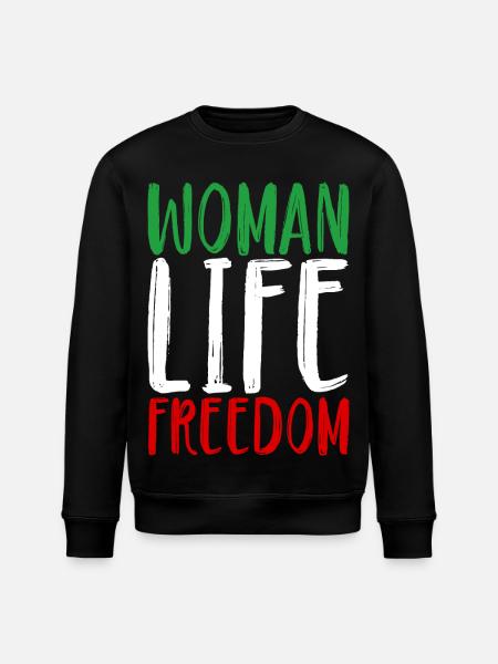 Kvindeliv Frihed Kvinde Kvinder Kvinders Rettigheder Iran - Stanley/Stella økologisk unisex-sweatshirt ROLLER - sort