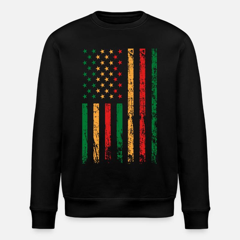 Fête du drapeau afro-américain - Sweat bio ROLLER Stanley/Stella Unisexe - noir