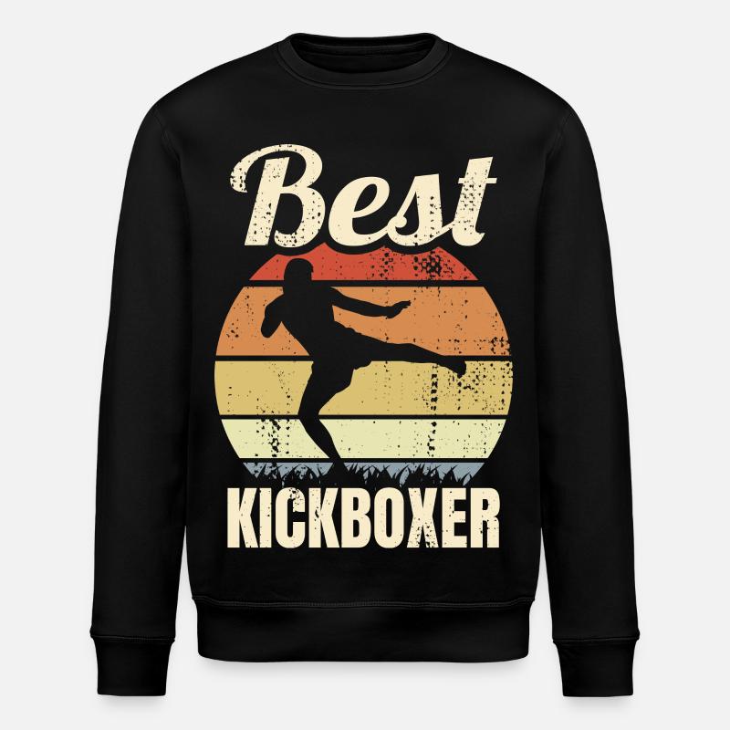 Best Kickboxer - Stanley/Stella ROLLER Unisex Organic Sweatshirt - black