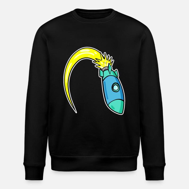 Rocket - Stanley/Stella ROLLER Unisex Organic Sweatshirt - black