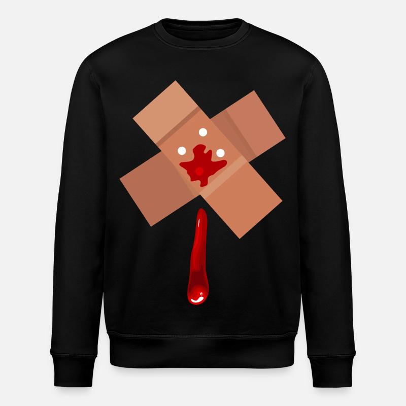 Wounded - Stanley/Stella ROLLER Unisex Organic Sweatshirt - black