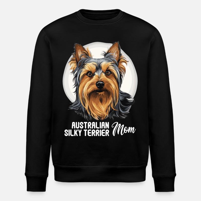 Australian Silky Terrier - Stanley/Stella Unisex Bio-Sweatshirt ROLLER - Schwarz