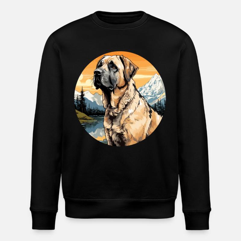 Hund Kangal - Stanley/Stella økologisk unisex-sweatshirt ROLLER - sort