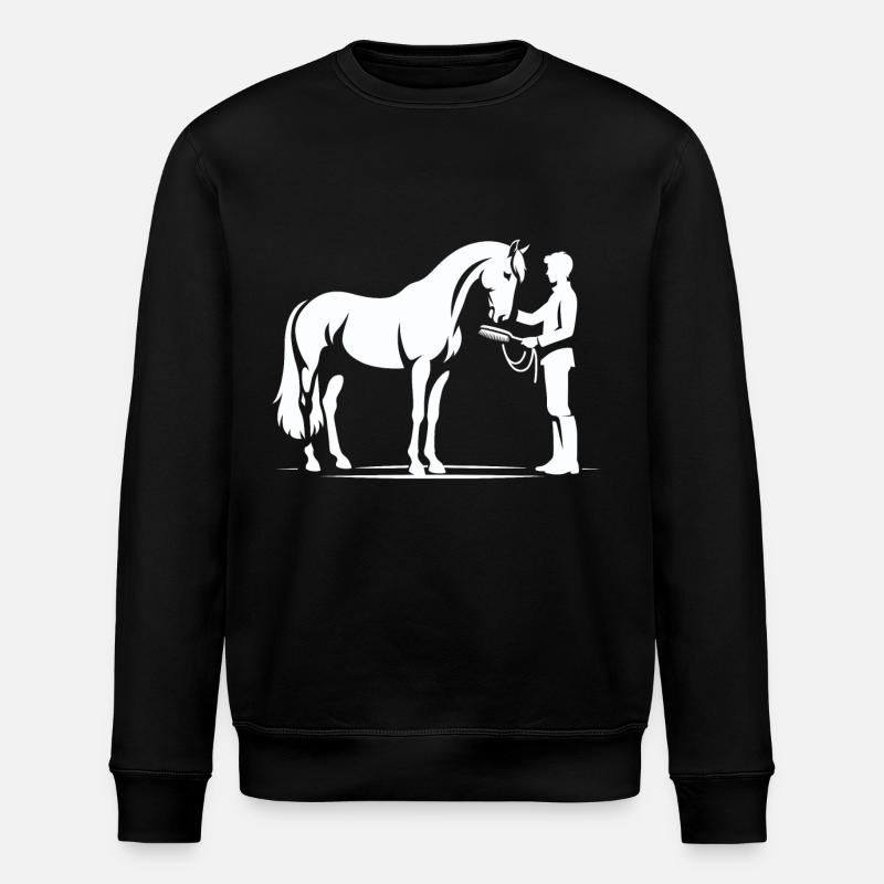 Cheval Fou - Sweat bio ROLLER Stanley/Stella Unisexe - noir