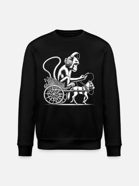 Groove-Monkey - Stanley/Stella ROLLER Unisex Organic Sweatshirt - black