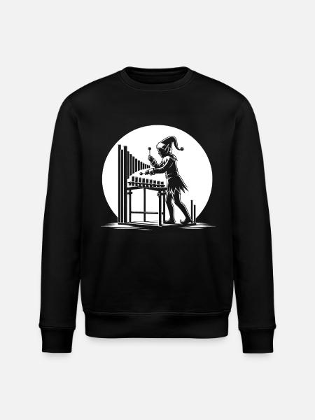 „Elfenvibraphon“ - Stanley/Stella Unisex Bio-Sweatshirt ROLLER - Schwarz