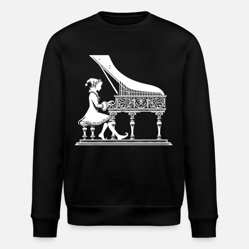 Elf Piano Concerto - Stanley/Stella ROLLER Unisex Organic Sweatshirt - black