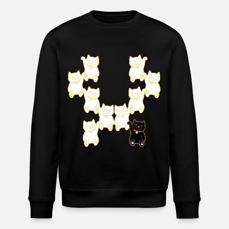 Cats different unusual cat deiifernz - Stanley/Stella ROLLER Unisex Organic Sweatshirt - black