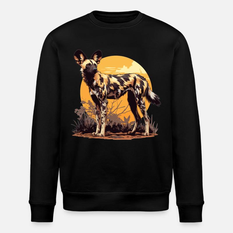 Chiens sauvages Chien sauvage - Sweat bio ROLLER Stanley/Stella Unisexe - noir