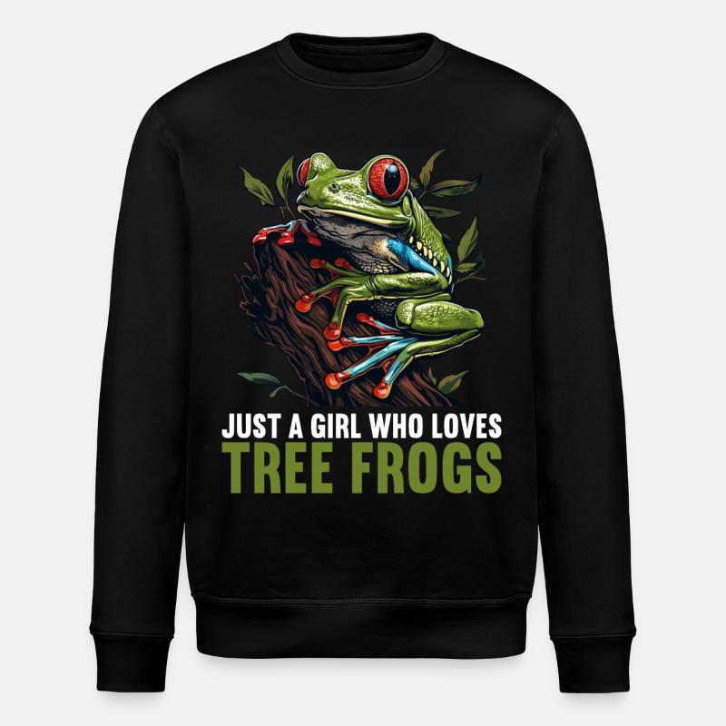 Rainette Baumfrösche Baumfrosch - Sweat bio ROLLER Stanley/Stella Unisexe - noir