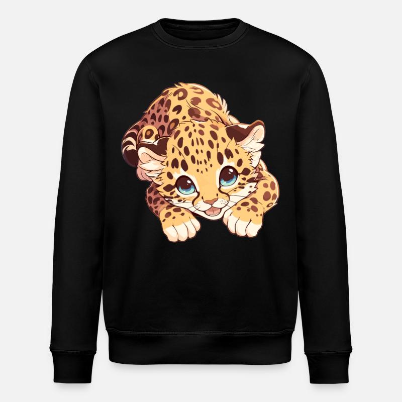 Léopard léopard - Sweat bio ROLLER Stanley/Stella Unisexe - noir