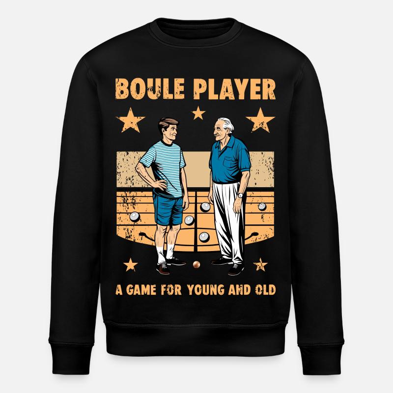 Boule Spieler - Stanley/Stella Unisex Bio-Sweatshirt ROLLER - Schwarz