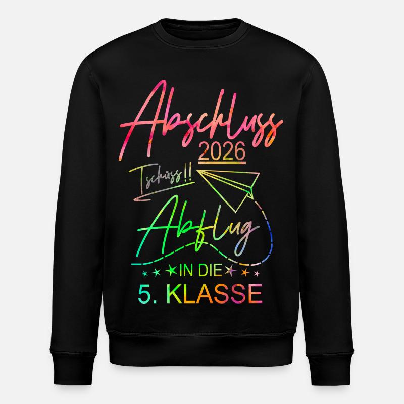 Grundschule Abschluss 2026 - Stanley/Stella Unisex Bio-Sweatshirt ROLLER - Schwarz