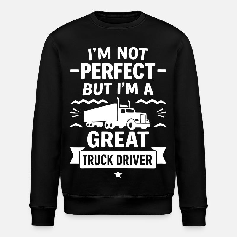 Super Truck Driver Trucker - Sweat bio ROLLER Stanley/Stella Unisexe - noir