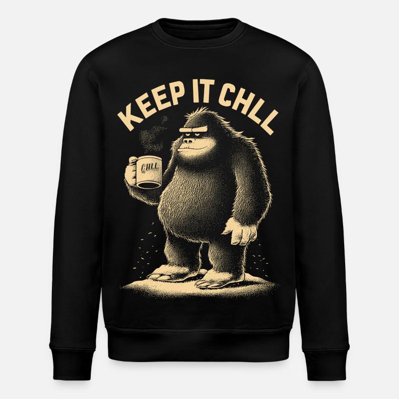 Restez détendu - Sweat bio ROLLER Stanley/Stella Unisexe - noir