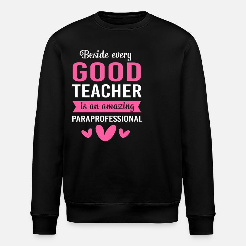 Lehrerassistent Paraprofessional Paraeducator - Stanley/Stella Unisex Bio-Sweatshirt ROLLER - Schwarz