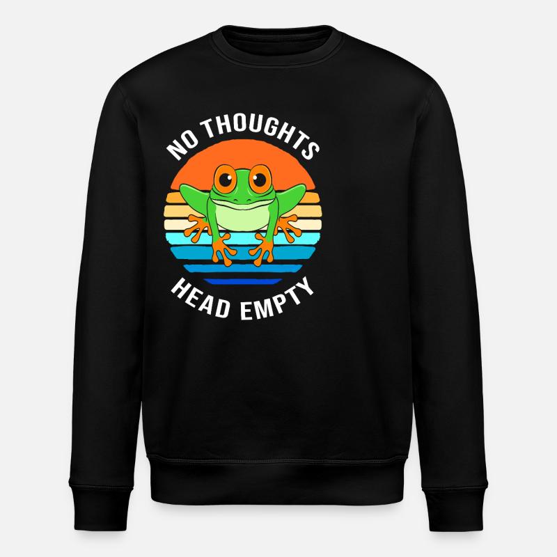 Frog Tree Frog - Stanley/Stella ROLLER Unisex Organic Sweatshirt - black
