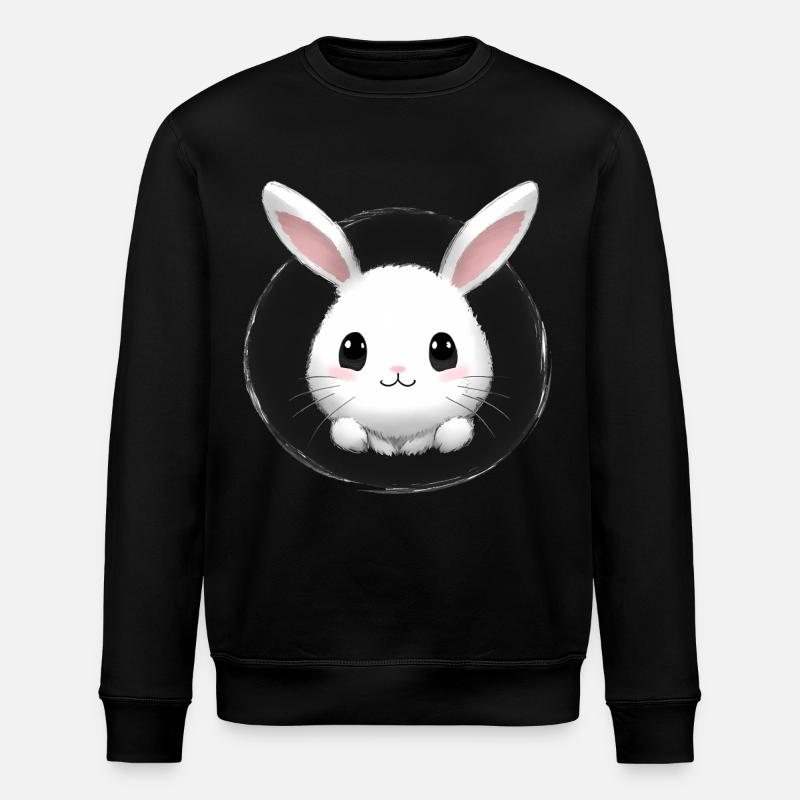 Petit lapin lapin - Sweat bio ROLLER Stanley/Stella Unisexe - noir