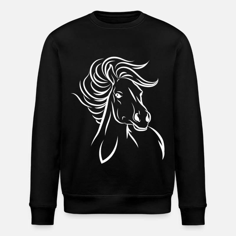 Cheval cheval - Sweat bio ROLLER Stanley/Stella Unisexe - noir