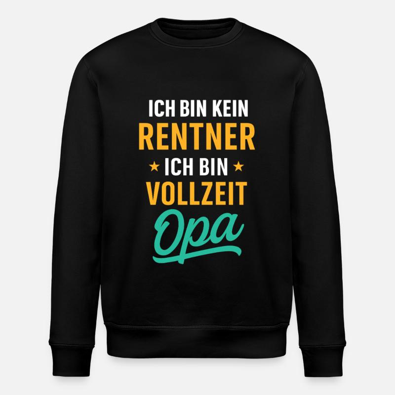 Papy à temps plein - Sweat bio ROLLER Stanley/Stella Unisexe - noir