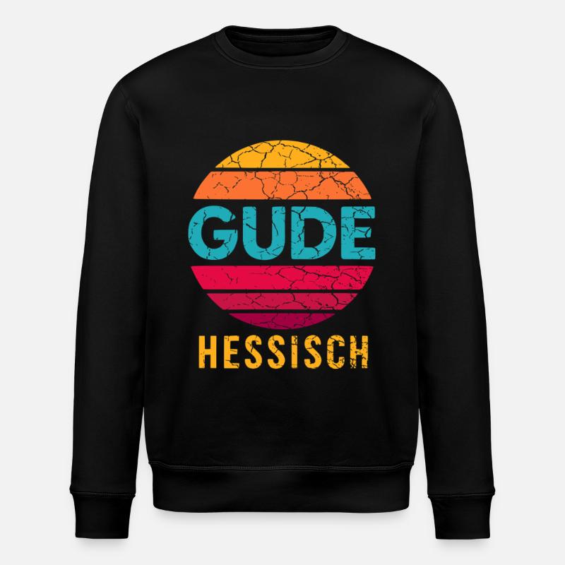 Gude Hessisch - Stanley/Stella Unisex Bio-Sweatshirt ROLLER - Schwarz