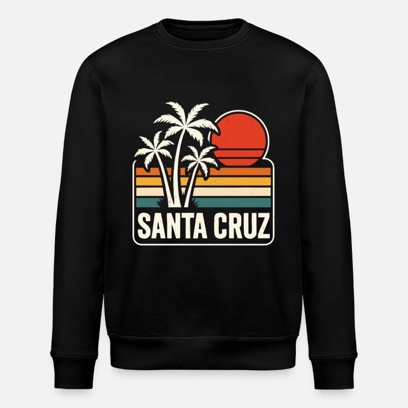 Santa Cruz Sunset - Stanley/Stella Unisex Bio-Sweatshirt ROLLER - Schwarz