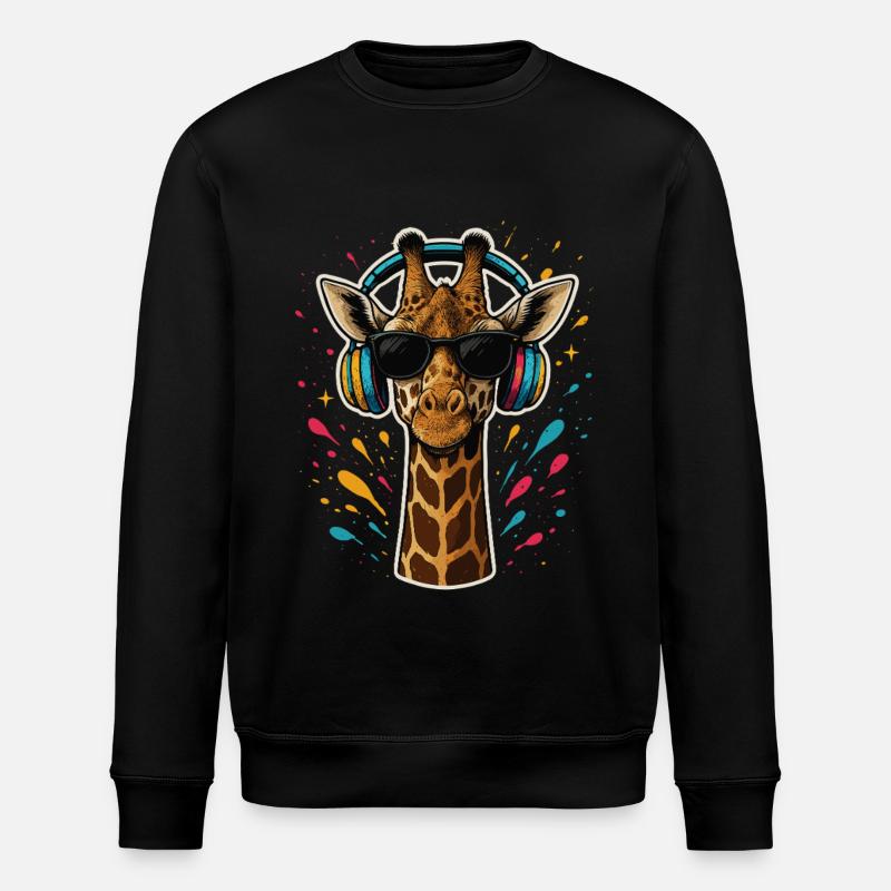 Musique de girafe cool - Sweat bio ROLLER Stanley/Stella Unisexe - noir