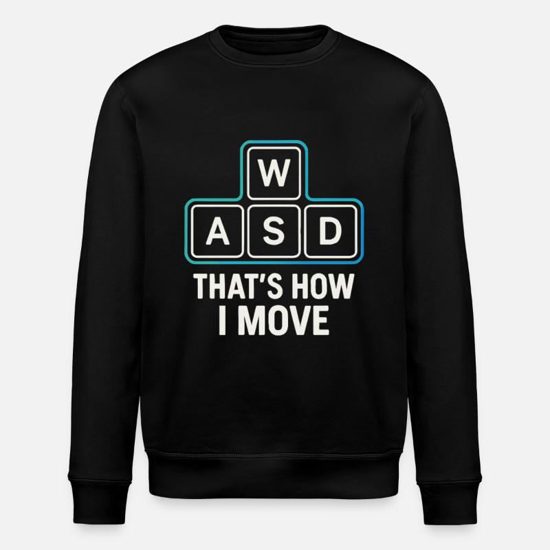 WASD – Mouvement du joueur - Sweat bio ROLLER Stanley/Stella Unisexe - noir