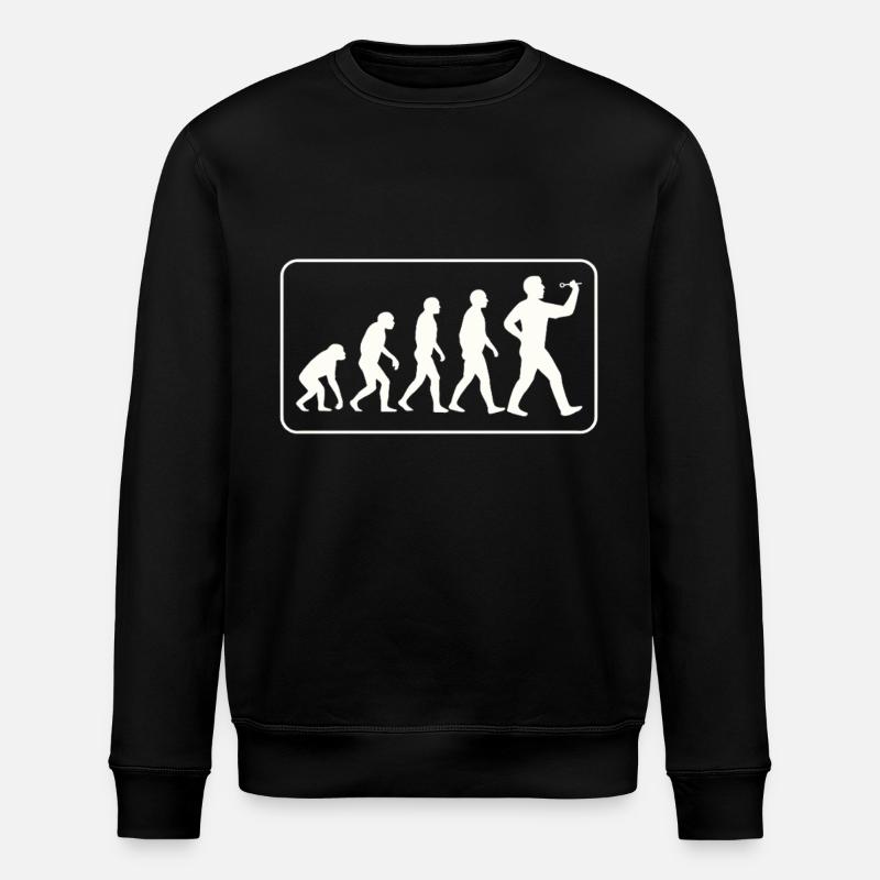 Evolution Dart - Stanley/Stella ROLLER Unisex Organic Sweatshirt - black