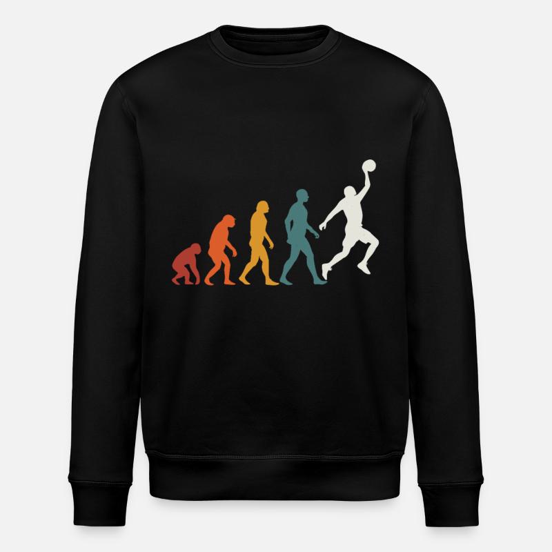 Evolution Basketball Basketball - Stanley/Stella Unisex Bio-Sweatshirt ROLLER - Schwarz
