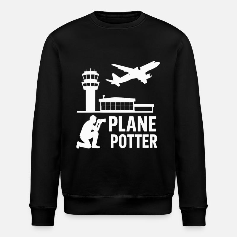 Avion – Conception d’observateurs d’aéronefs - Sweat bio ROLLER Stanley/Stella Unisexe - noir