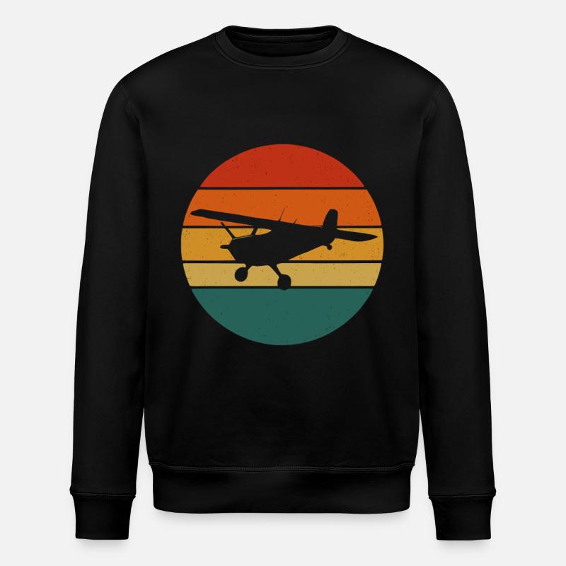 Avion rétro – Sunset Design - Sweat bio ROLLER Stanley/Stella Unisexe - noir