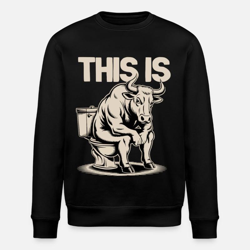 This Is Bullshit - Stanley/Stella ROLLER Unisex Organic Sweatshirt - black