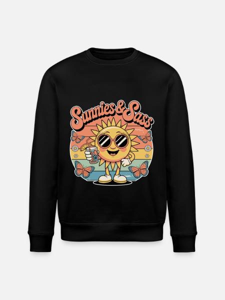 Sunnies And Sass - Stanley/Stella ROLLER Unisex Organic Sweatshirt - black