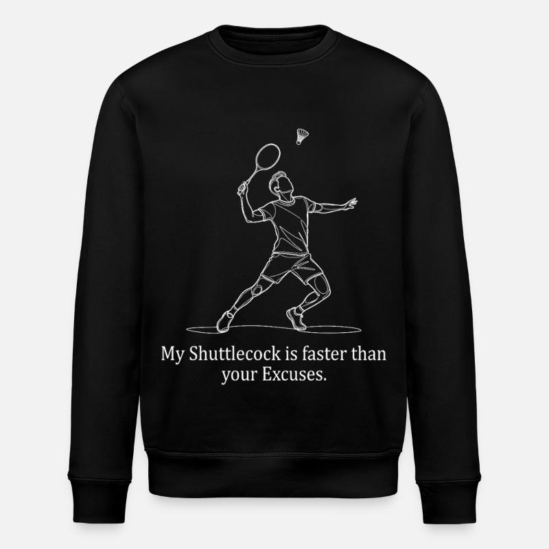 Faster than Excuses - Stanley/Stella Unisex Bio-Sweatshirt ROLLER - Schwarz