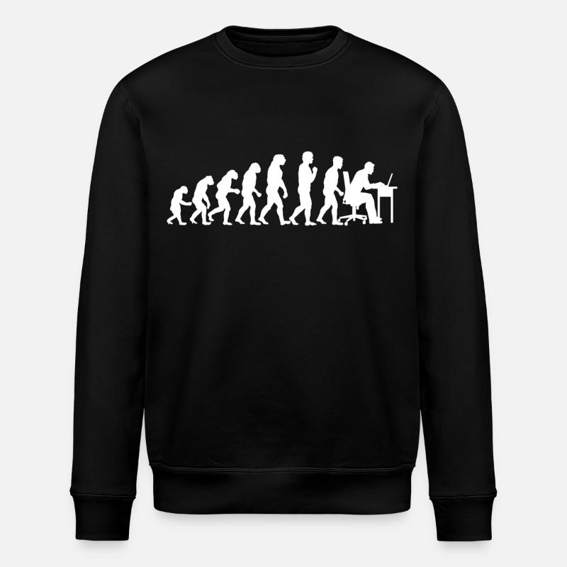 Evolution Computertechniker Nerd Programmierung - Stanley/Stella Unisex Bio-Sweatshirt ROLLER - Schwarz