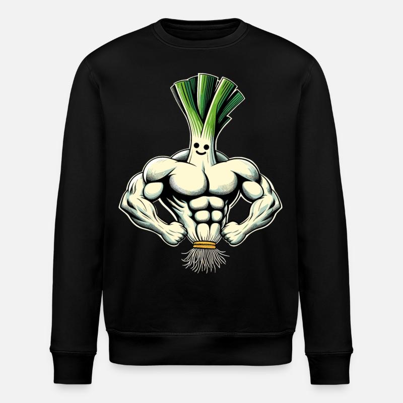 Muscle Leeks - Stanley/Stella ROLLER Unisex Organic Sweatshirt - black