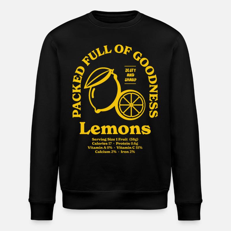 Lemons Nutritional - Stanley/Stella ROLLER Unisex Organic Sweatshirt - black