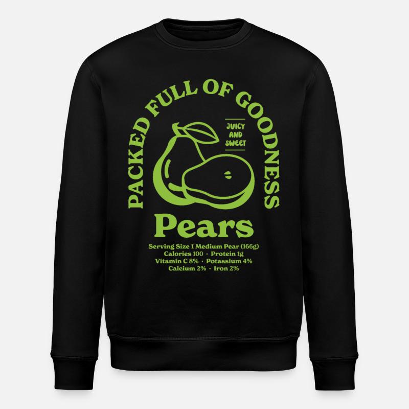 Pears Nutritional - Stanley/Stella ROLLER Unisex Organic Sweatshirt - black