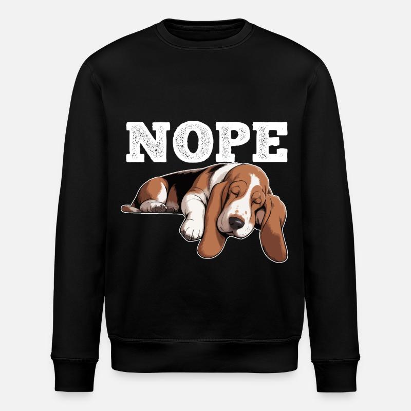 Basset Hound Nope - Sweat bio ROLLER Stanley/Stella Unisexe - noir